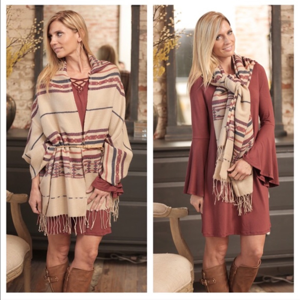 Aztec Blanket Scarf